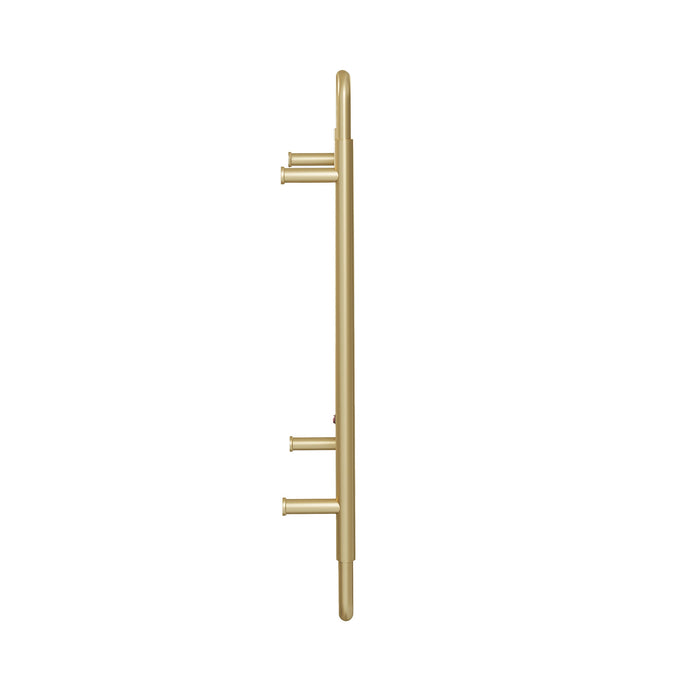 Swiss Madison Ivy 8-Bar Electric Towel Warmer in Brushed Gold - SM-TW1901BG