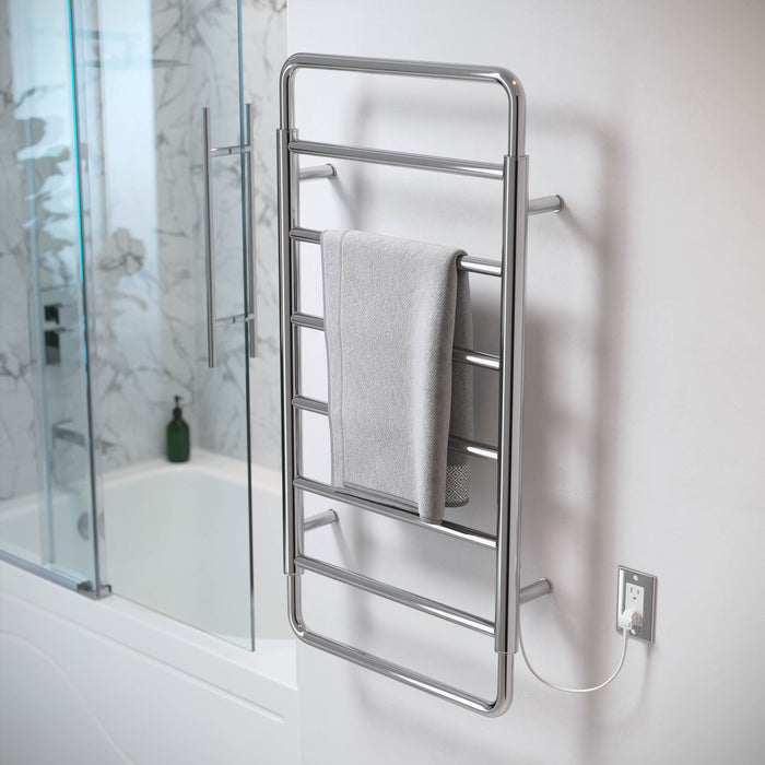 Swiss Madison Ivy 8-Bar Electric Towel Warmer in Chrome - SM-TW1901CH