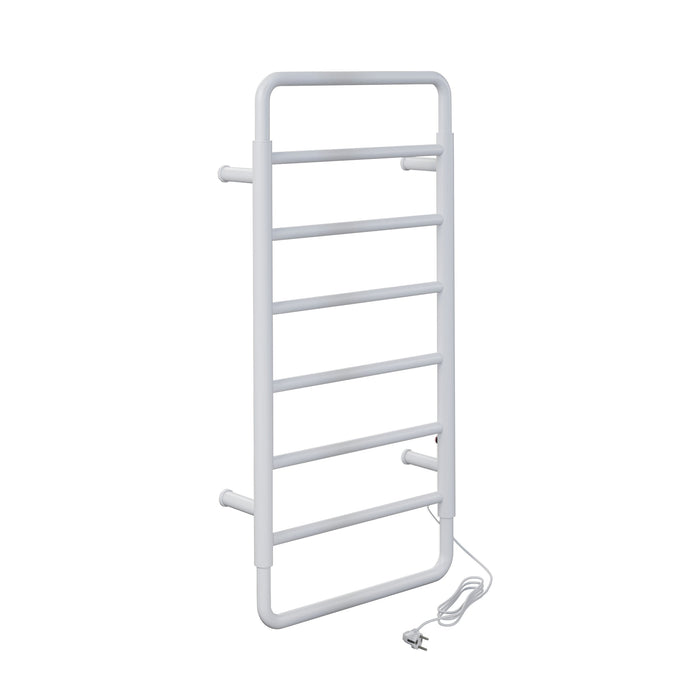 Swiss Madison Ivy 8-Bar Electric Towel Warmer in Matte White - SM-TW1901MW