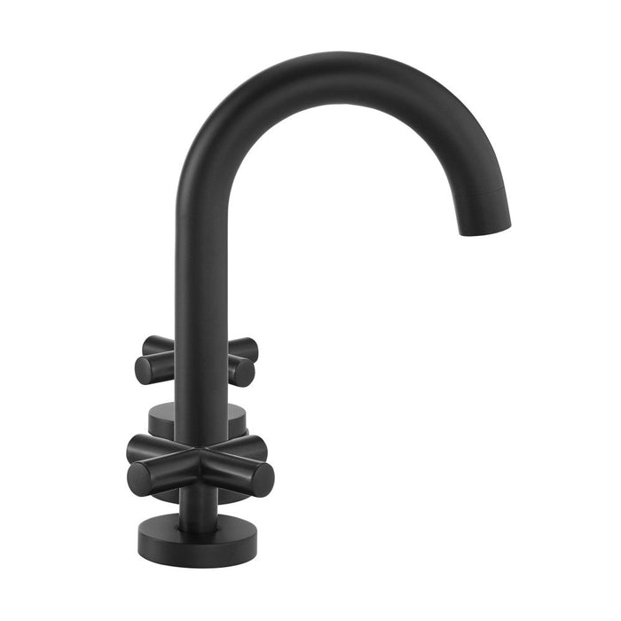 Swiss Madison Ivy Courte 8 in. Widespread, Cross Handle, Bathroom Faucet in Matte Black - SM-BF63MB