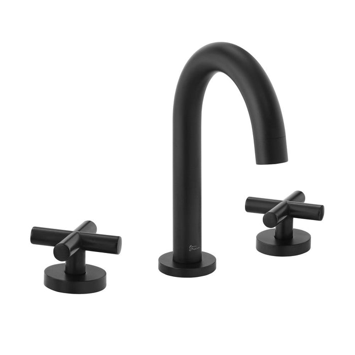 Swiss Madison Ivy Courte 8 in. Widespread, Cross Handle, Bathroom Faucet in Matte Black - SM-BF63MB