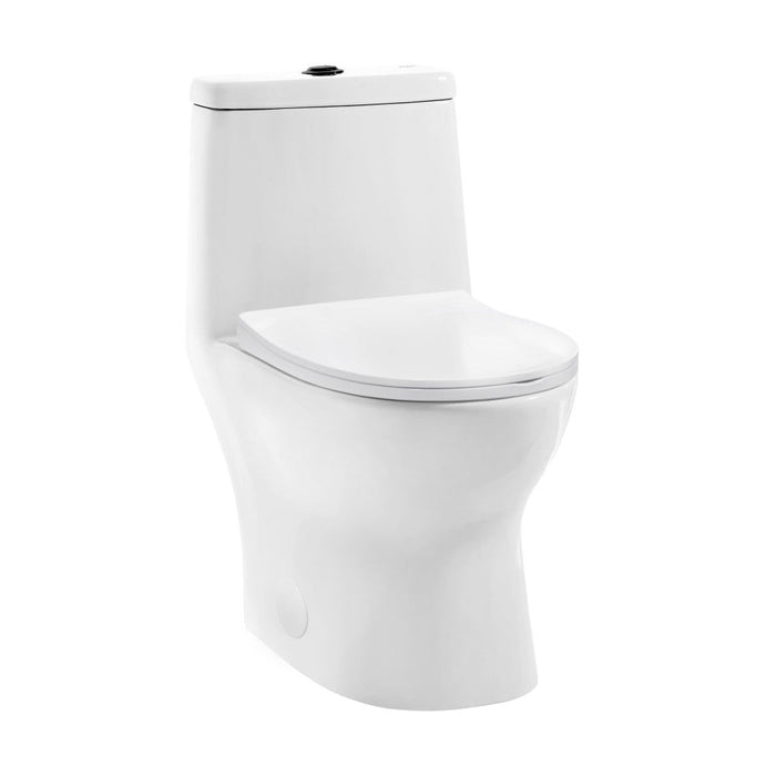 Swiss Madison Ivy One Piece Toilet Dual Vortex™ Flush, Black Hardware 1.1/1.6 gpf - SM-1T112HB