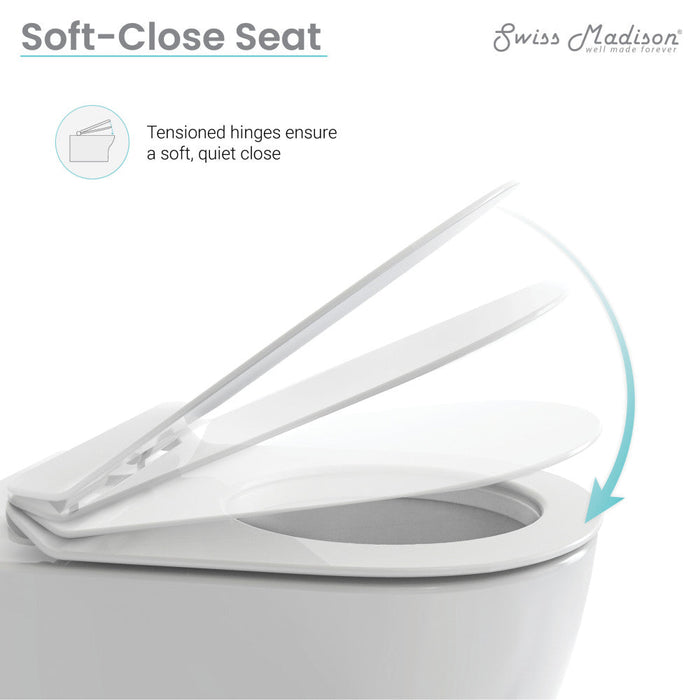 Swiss Madison Ivy Wall-Hung Elongated Toilet Bowl - SM-WT450