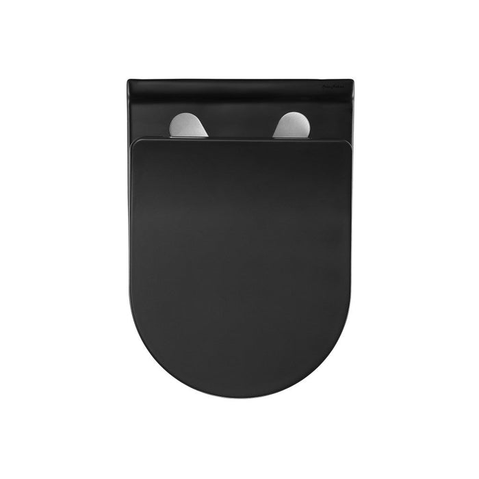 Swiss Madison Ivy Wall-Hung Elongated Toilet Bowl in Matte Black - SM-WT450MB