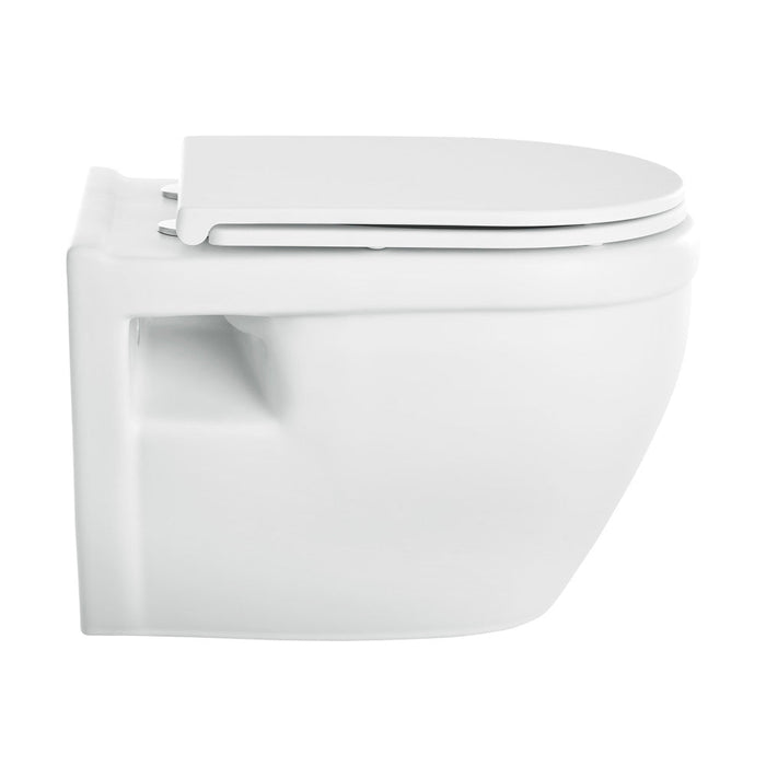 Swiss Madison Ivy Wall-Hung Elongated Toilet Bowl Only in Matte White - SM-WT450MW