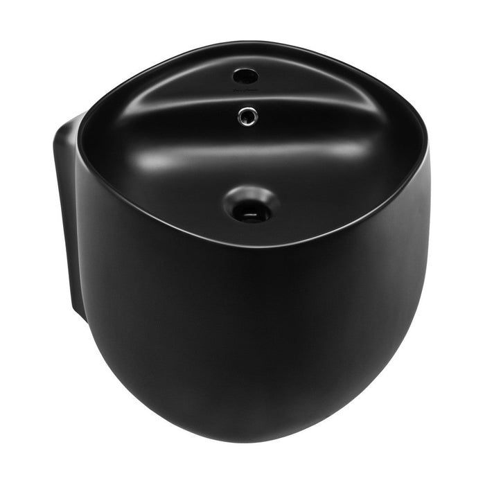 Swiss Madison Ivy Wall-Mount Sink in Matte Black - SM-WS324MB