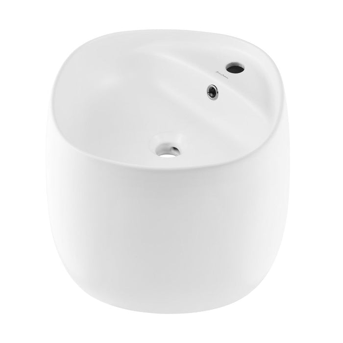 Swiss Madison Ivy Wall-Mount Sink in Matte White - SM-WS324MW