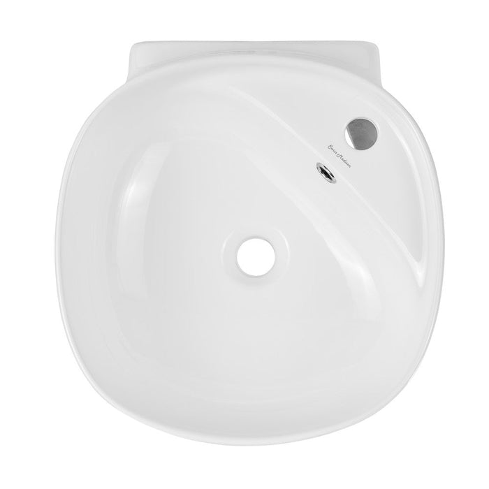 Swiss Madison Ivy 18 in. Ceramic Glossy White Wall Mount Sink - SM-WS324