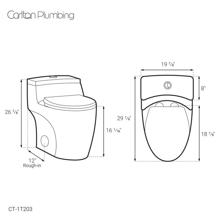 Swiss Madison Manoir One-Piece Elongated Toilet Dual-Flush 1.1/1.6 gpf - CT-1T203