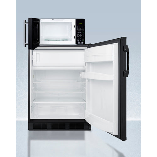 Summit Microwave/Refrigerator-Freezer Combination with Allocator MRF66BKA