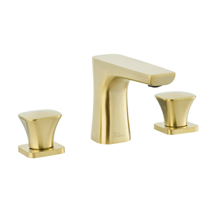 Swiss Madison Monaco 8 in. Widespread, 2-Handle, Bathroom Faucet in Brushed Gold - SM-BF22BG