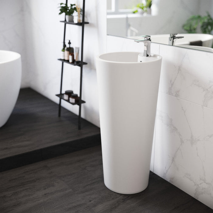 Swiss Madison Monaco Circular Basin Pedestal sink - SM-PS307