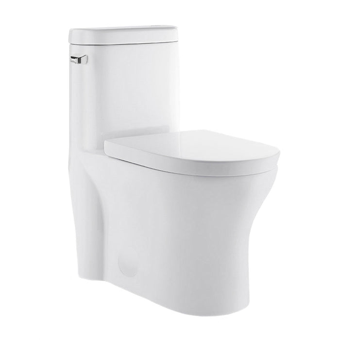 Swiss Madison Monaco One-Piece Elongated Left Side Flush Handle Toilet 1.28 gpf - SM-1T109