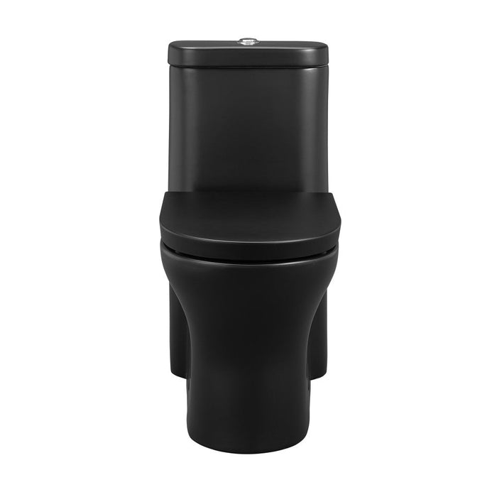 Swiss Madison Monaco One-Piece Elongated Toilet Dual-Flush, Matte Black 1.1/1.6 gpf - SM-1T108MB