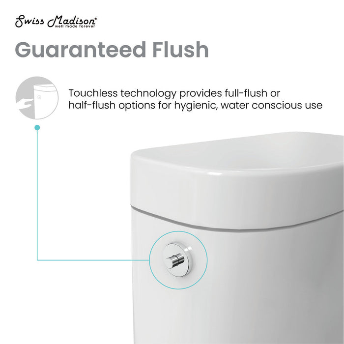 Swiss Madison Monaco One-Piece Elongated Toilet Dual-Flush 1.1/1.6 gpf, Touchless - SM-1T263