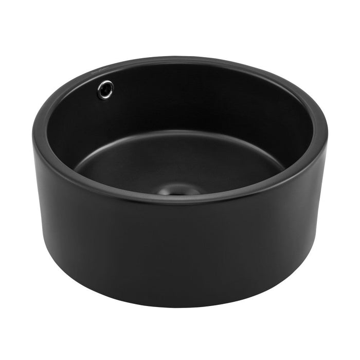 Swiss Madison Monaco 16.5” Round Vessel Sink in Matte Black - SM-VS252MB