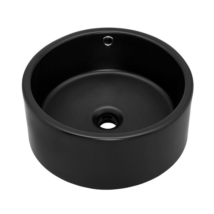 Swiss Madison Monaco 16.5” Round Vessel Sink in Matte Black - SM-VS252MB