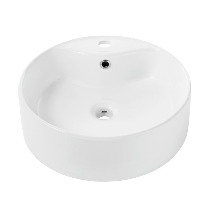 Swiss Madison Monaco Round Vessel Sink with Faucet Mount - SM-VS256