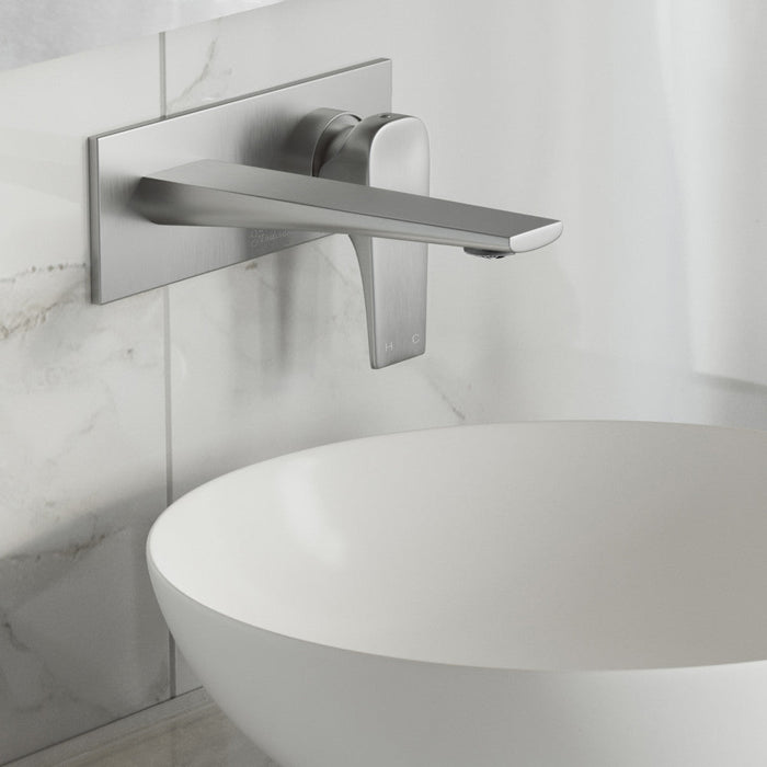 Swiss Madison Monaco Single-Handle, Wall-Mount, Bathroom Faucet in Brushed Nickel - SM-BF23BN