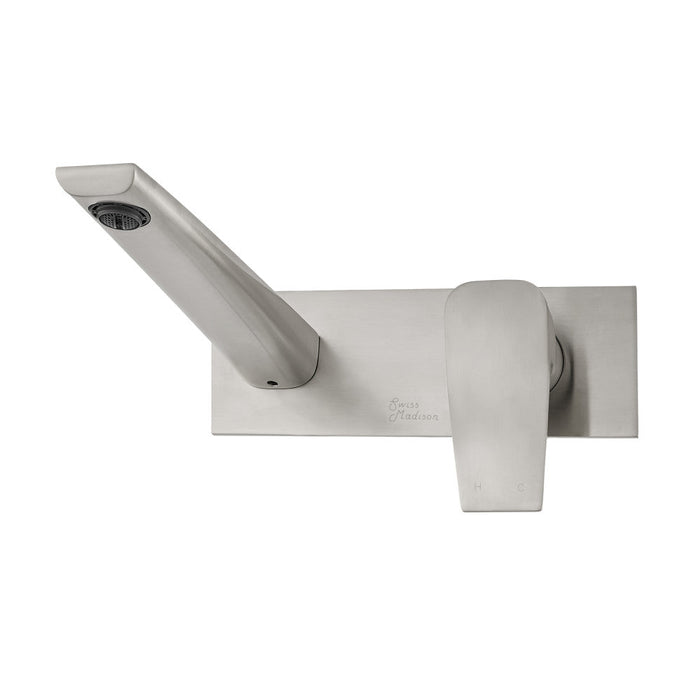 Swiss Madison Monaco Single-Handle, Wall-Mount, Bathroom Faucet in Brushed Nickel - SM-BF23BN