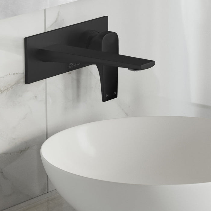 Swiss Madison Monaco Single-Handle, Wall-Mount, Bathroom Faucet in Matte Black - SM-BF23MB