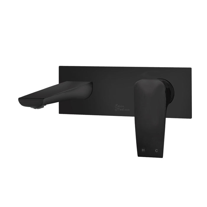 Swiss Madison Monaco Single-Handle, Wall-Mount, Bathroom Faucet in Matte Black - SM-BF23MB