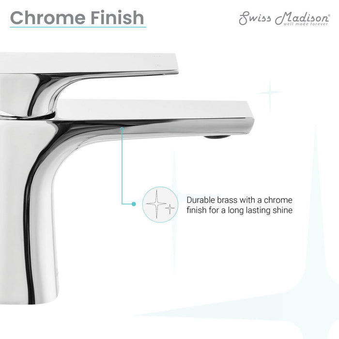 Swiss Madison Monaco Single Hole, Single-Handle, Bathroom Faucet in Chrome - SM-BF20C