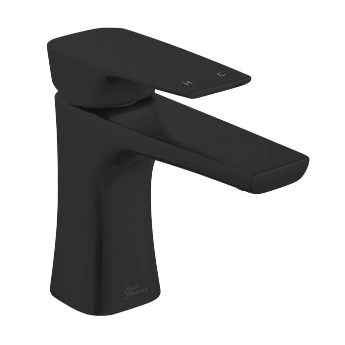 Swiss Madison Monaco Single Hole, Single-Handle, Bathroom Faucet in Matte Black - SM-BF20MB