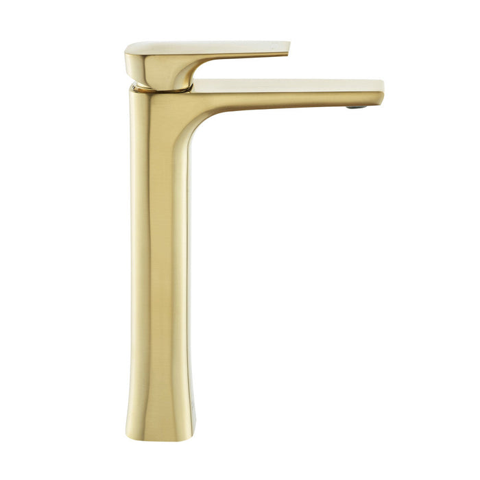 Swiss Madison Monaco Single Hole, Single-Handle, High Arc Bathroom Faucet in Brushed Gold - SM-BF21BG