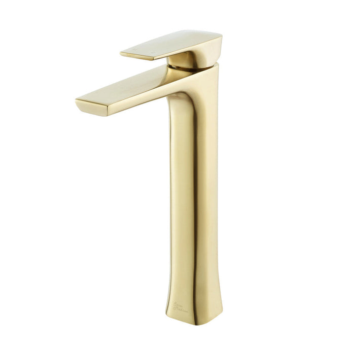 Swiss Madison Monaco Single Hole, Single-Handle, High Arc Bathroom Faucet in Brushed Gold - SM-BF21BG