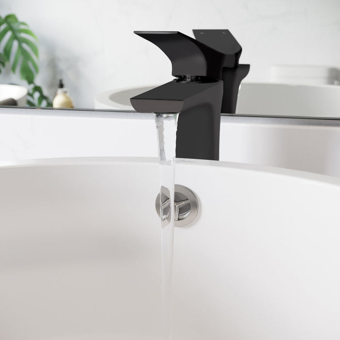 Swiss Madison Monaco Single Hole, Single-Handle, High Arc Bathroom Faucet in Matte Black - SM-BF21MB