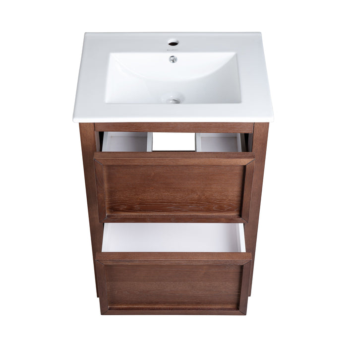 Swiss Madison Nadar 24" Bathroom Vanity in Walnut - SM-BV371WN