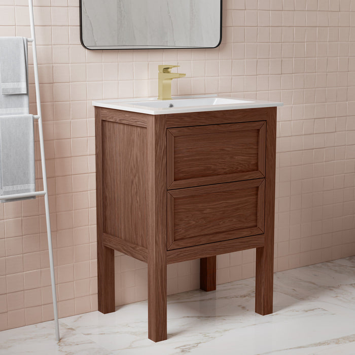 Swiss Madison Nadar 24" Bathroom Vanity in Walnut - SM-BV371WN