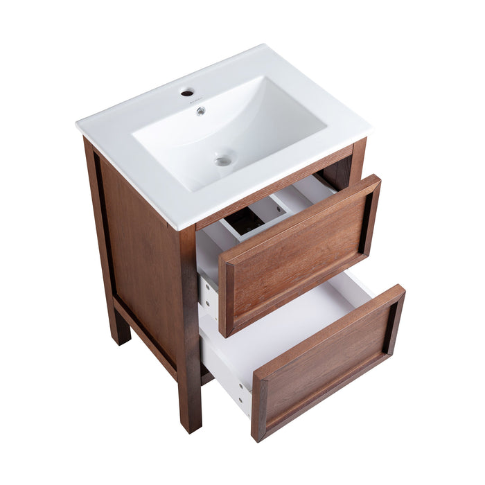 Swiss Madison Nadar 24" Bathroom Vanity in Walnut - SM-BV371WN