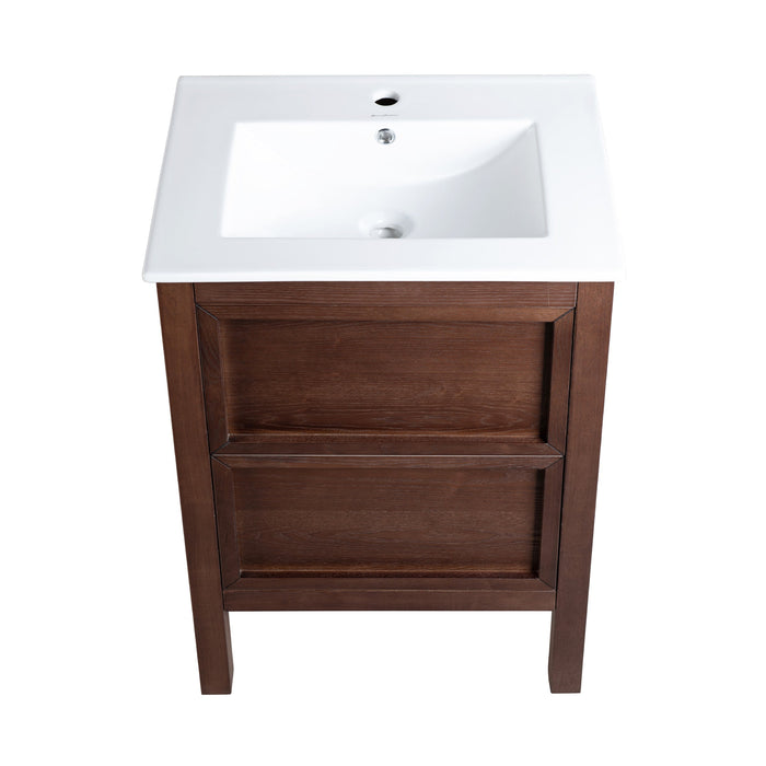 Swiss Madison Nadar 24" Bathroom Vanity in Walnut - SM-BV371WN