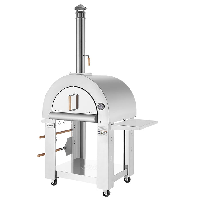 Empava Outdoor Wood Fired Pizza Oven With Side Table EMPV-PG05