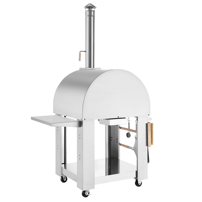 Empava Outdoor Wood Fired Pizza Oven With Side Table EMPV-PG05