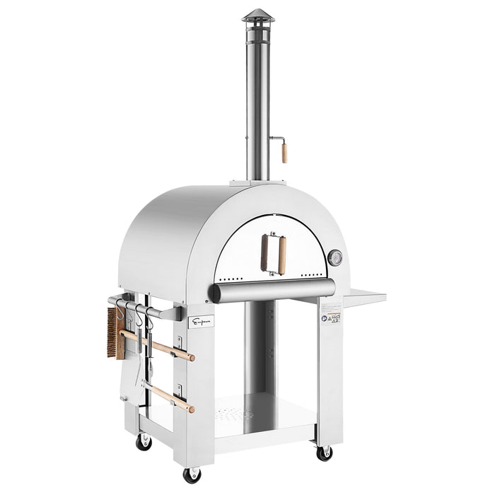 Empava Outdoor Wood Fired Pizza Oven With Side Table EMPV-PG05