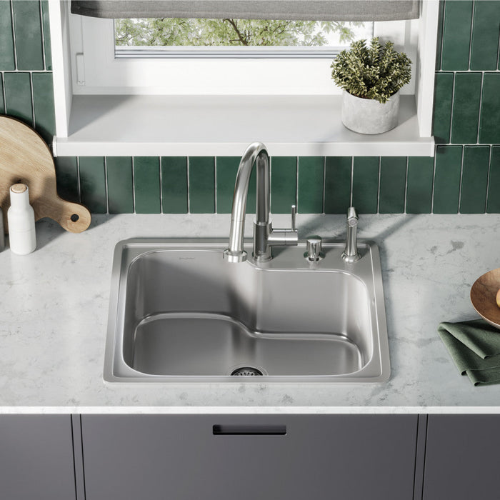 Swiss Madison Ouvert 25 x 22 Stainless Steel Single Basin Top-Mount Kitchen Sink - SM-KT663