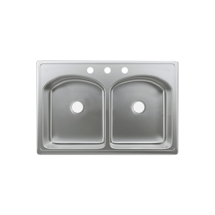 Swiss Madison Ouvert 33 x 22 Stainless Steel, Dual Basin, Top-Mount Kitchen Sink - SM-KT661