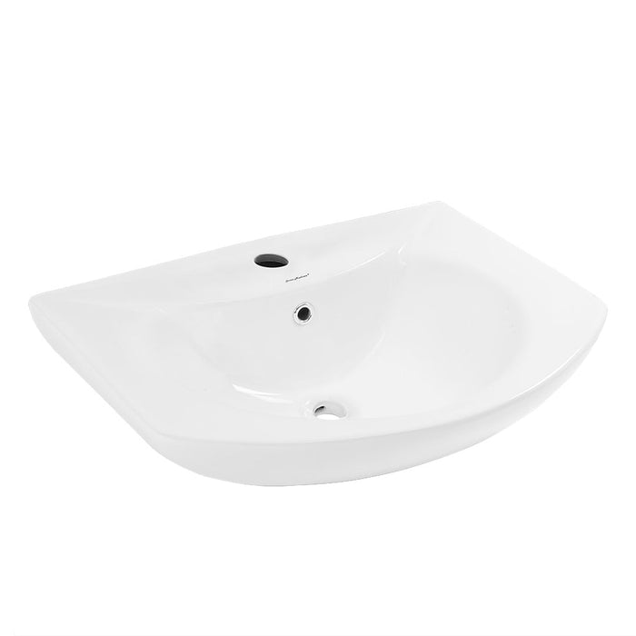 Swiss Madison Chateau Pedestal Bathroom Sink Round Single Faucet Hole - SM-PS305