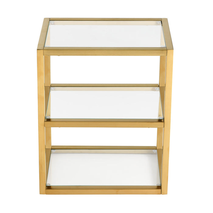 Swiss Madison Pierre 16"x20"x10" Wall-Mounted Linen Cabinet in Brushed Gold - SM-BC50BG