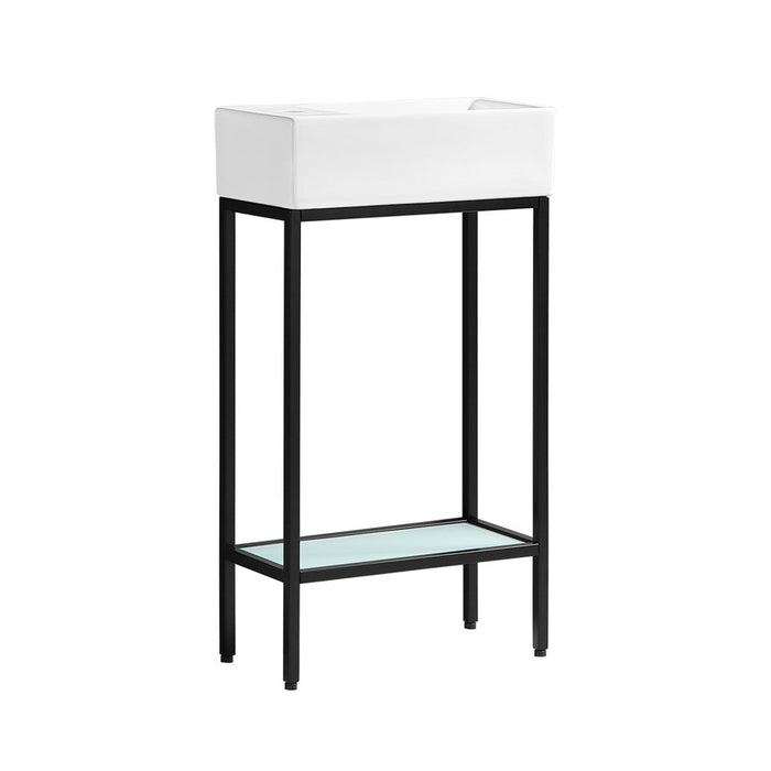 Swiss Madison Pierre 19.5 Single, Freestanding, Open Shelf, Matte Black Frame Bathroom Vanity - SM-BV70MB