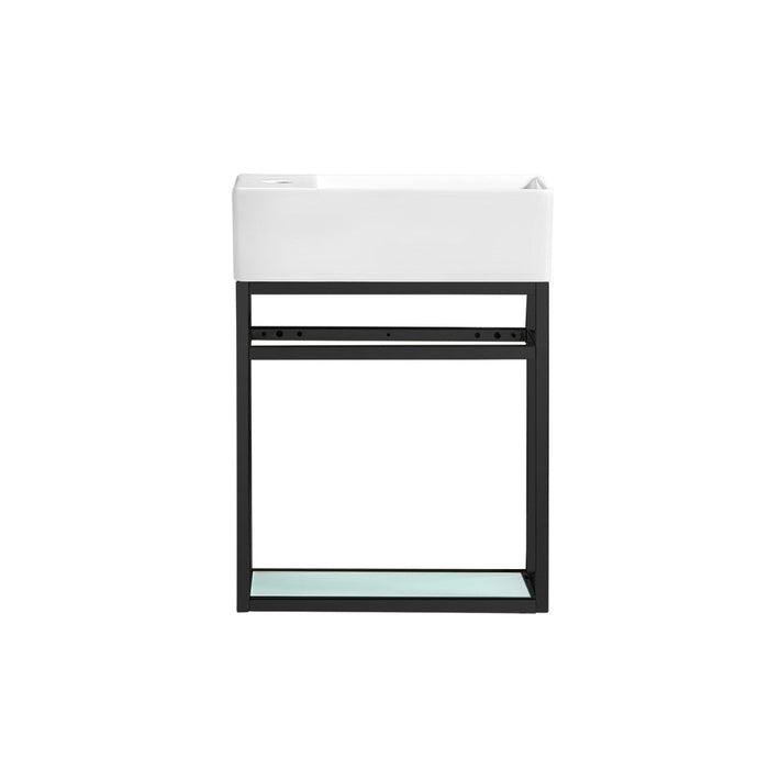 Swiss Madison Pierre 19.5 Single, Metal Frame, Open Shelf, Bathroom Vanity - SM-BV551