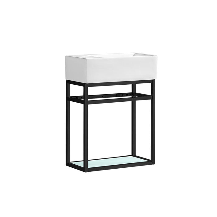 Swiss Madison Pierre 19.5 Single, Metal Frame, Open Shelf, Bathroom Vanity - SM-BV551