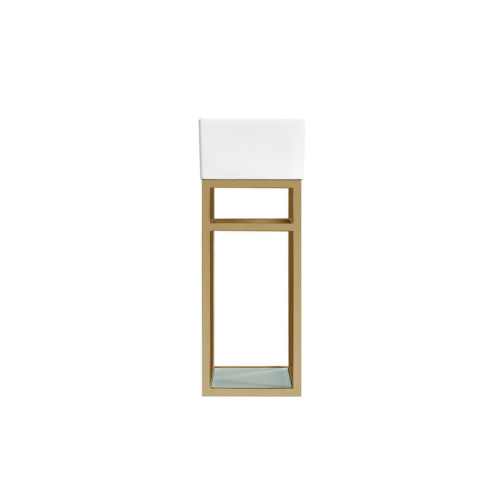 Swiss Madison Pierre 19.5 Single, Open Shelf, Gold Metal Frame Bathroom Vanity - SM-BV551G