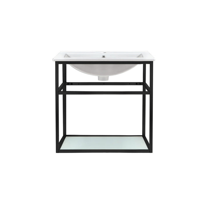 Swiss Madison Pierre 24 Single, Metal Frame, Open Shelf, Bathroom Vanity - SM-BV552