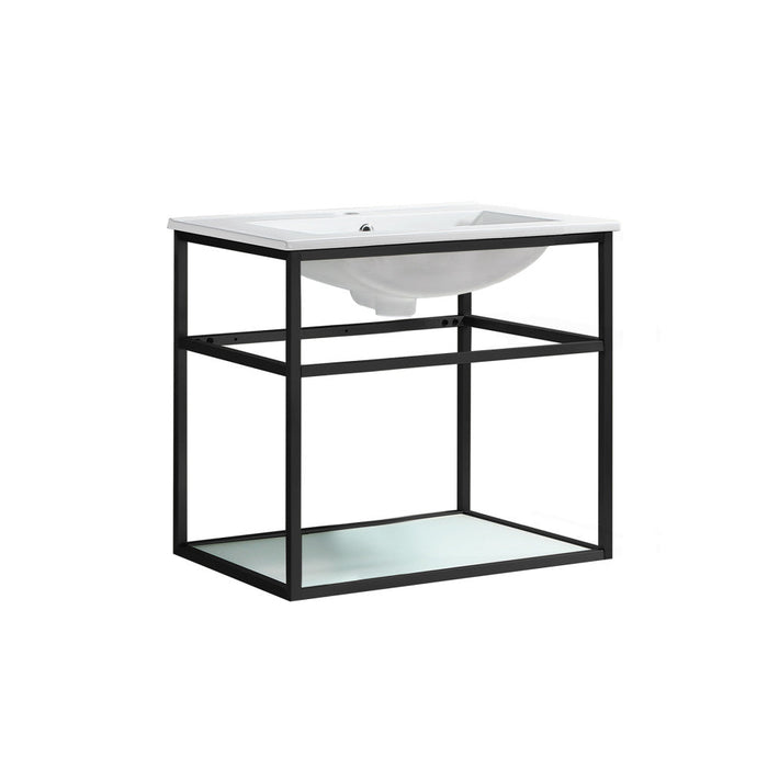 Swiss Madison Pierre 24 Single, Metal Frame, Open Shelf, Bathroom Vanity - SM-BV552