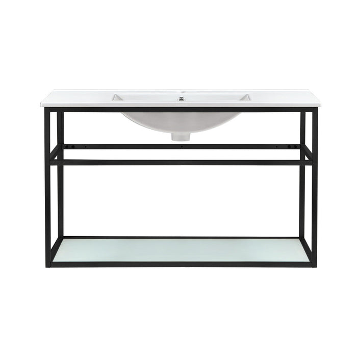 Swiss Madison Pierre 36 Single, Metal Frame, Open Shelf, Bathroom Vanity - SM-BV553