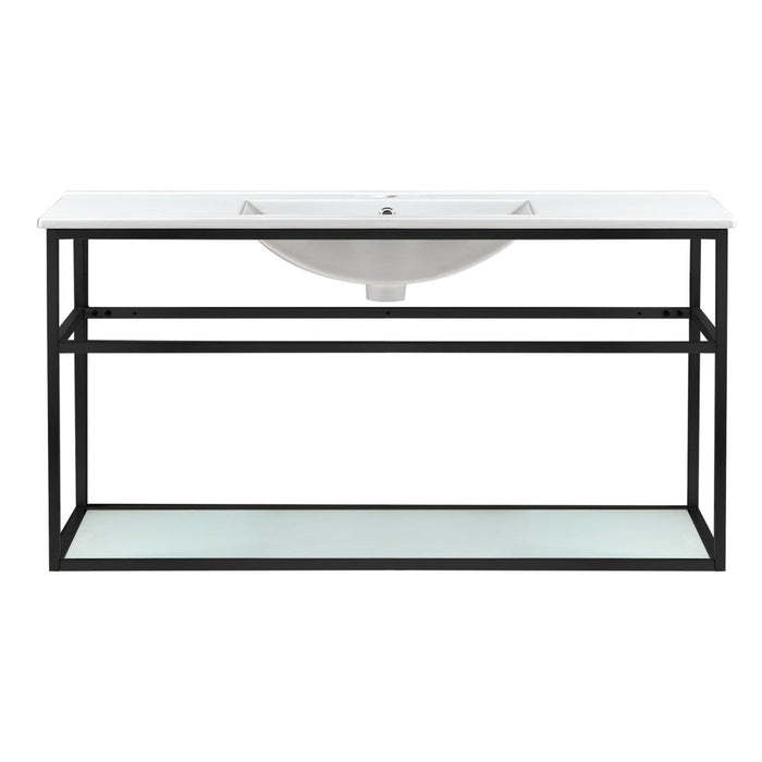 Swiss Madison Pierre 48 Single, Metal Frame, Open Shelf, Bathroom Vanity - SM-BV554